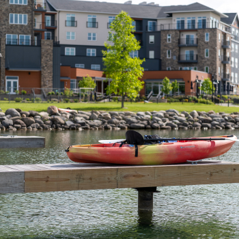 kayak rental on a dock